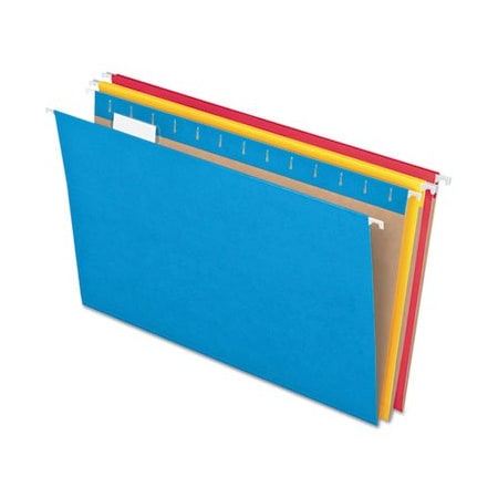 Tops Products Pendaflex, COLORED HANGING FOLDERS, LETTER SIZE, 1/5-CUT TAB, ASSORTED, 25PK 81663